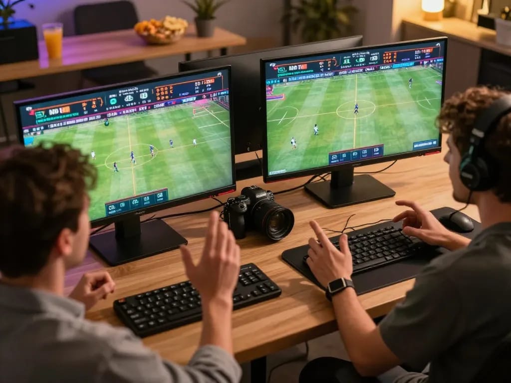 Players engaged in sports betting at lc88 showcasing excitement and strategic decisions.