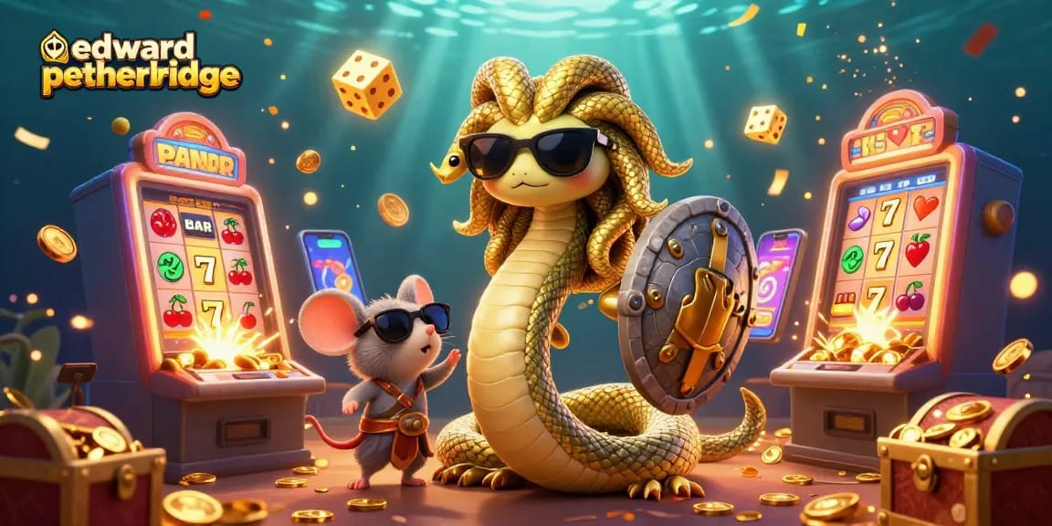 Experience thrilling gameplay and luck with edwardpetherbridge's 3D casino scenes, showcasing dynamic slot machines and charismatic characters.