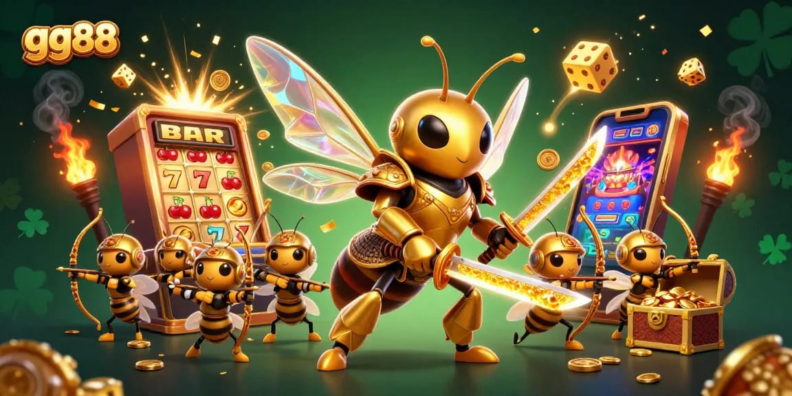 Spin to win at gg88 with a dynamic 3D casino illustration showcasing exciting game elements and characters.