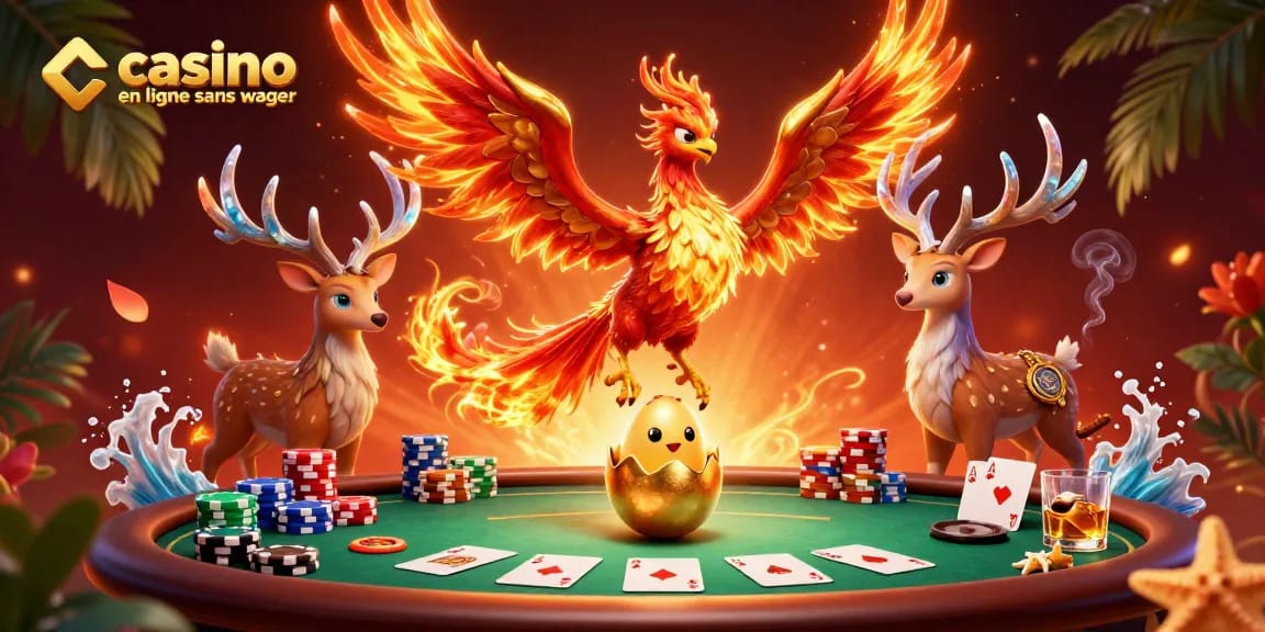 Explorez le monde du casino en ligne sans wager avec des personnages captivants et des éléments de jeu.