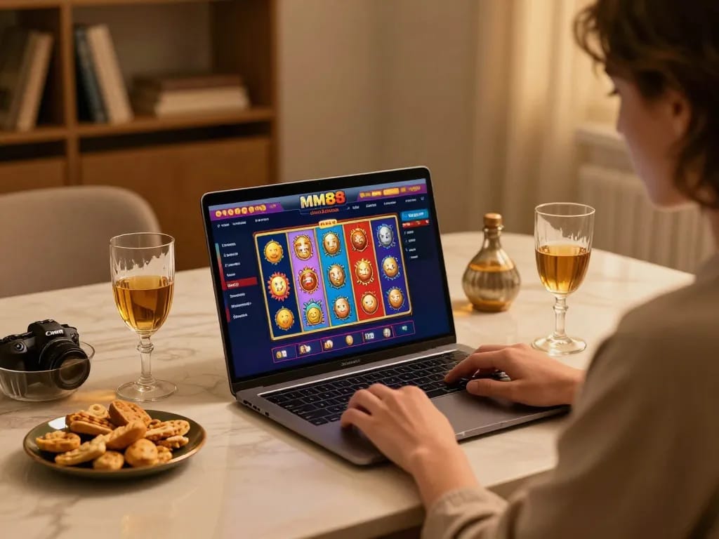 Experience thrilling gameplay at MM88 online casino with a cozy home setup focused on strategic fun.