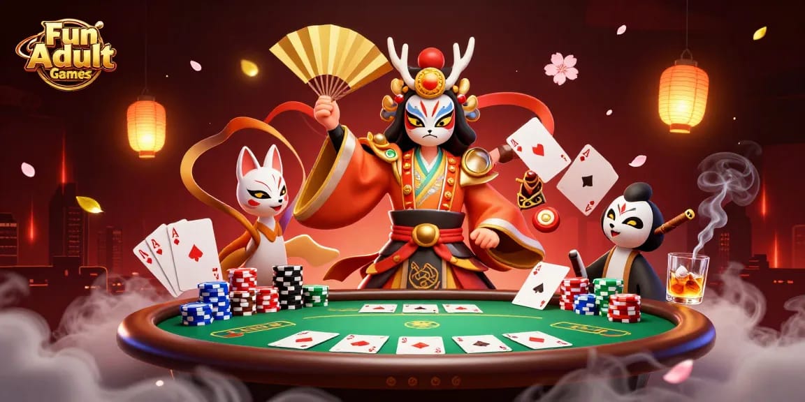 Engage with Fun Adult Games featuring dynamic poker action with vibrant 3D characters.