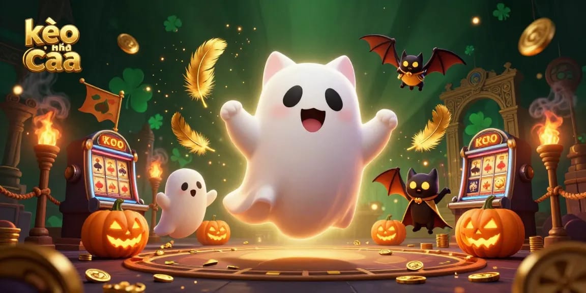 Engage with thrilling kèo nhà cái activities in a vibrant haunted casino scene.