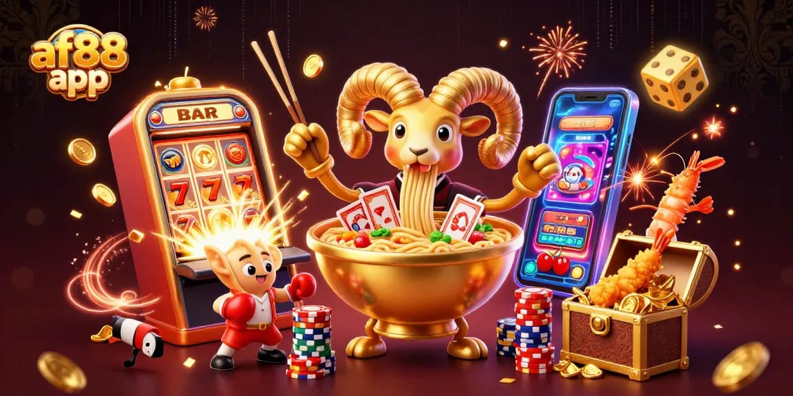 The af88 app brings excitement with dynamic casino element scenes featuring colorful 3D characters and jackpots.
