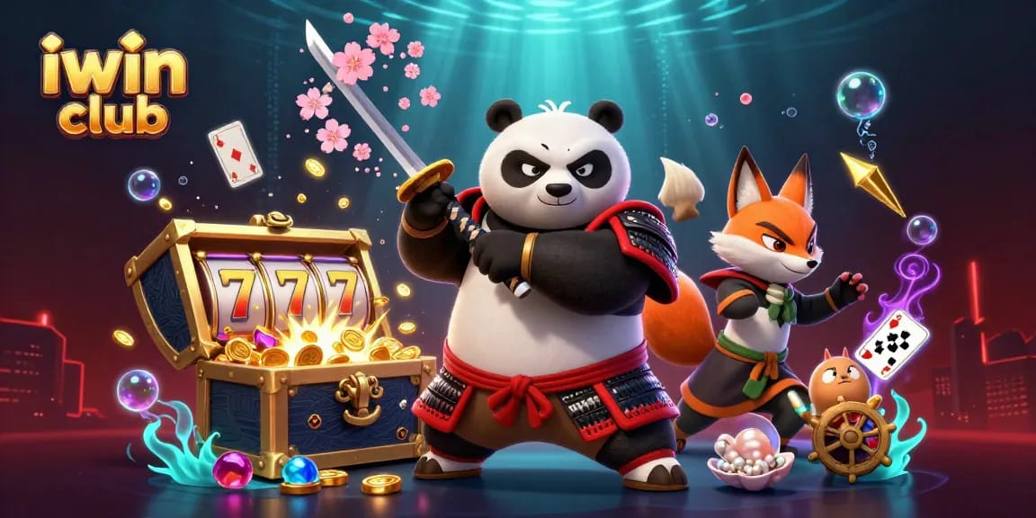 Engage with iwin club's thrilling gameplay featuring samurai panda and adventurous spirits.