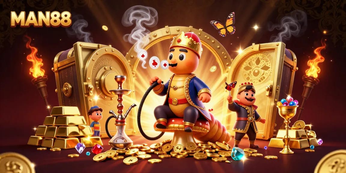 MAN88 masters the art of high-stakes poker with a spectacular casino scene brimming with riches.