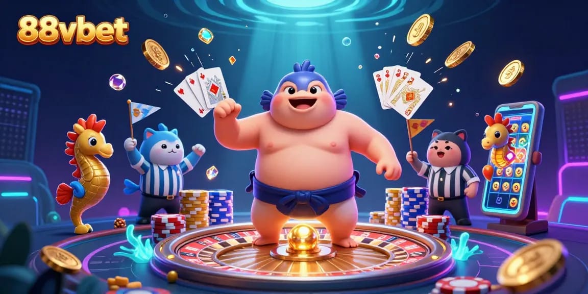 Experience thrilling 88vbet gaming with an action-packed underwater casino scene.