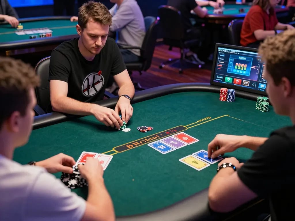 Engage with tr88 poker strategies while playing in an immersive online gaming environment.