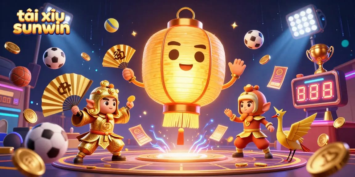 Play tài xỉu sunwin in a vibrant 3D casino covering the excitement of betting with golden elements.