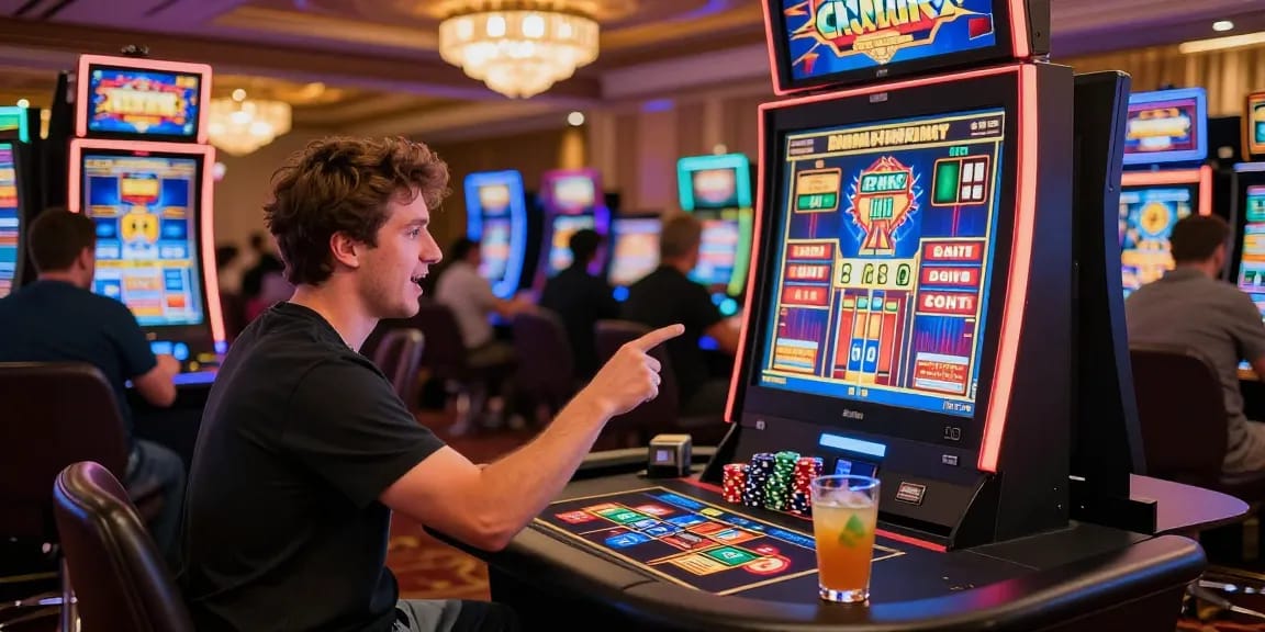 Experience the thrill at credit card casinos with vibrant gaming stations and player engagement.