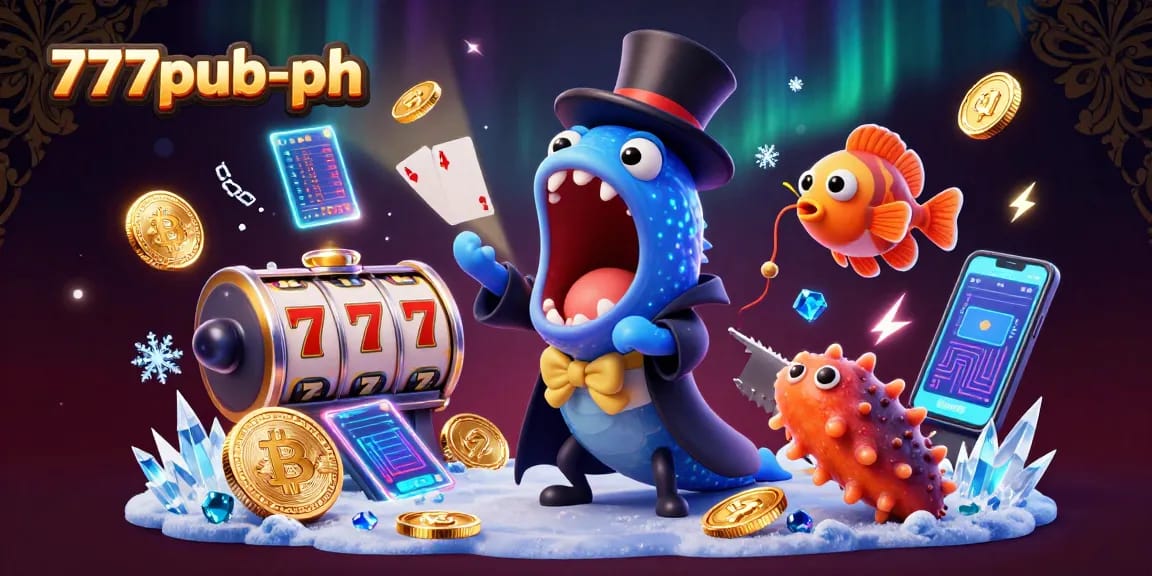 Engage in thrilling gambling at 777pub-ph with captivating slot reels and magical underwater creatures.
