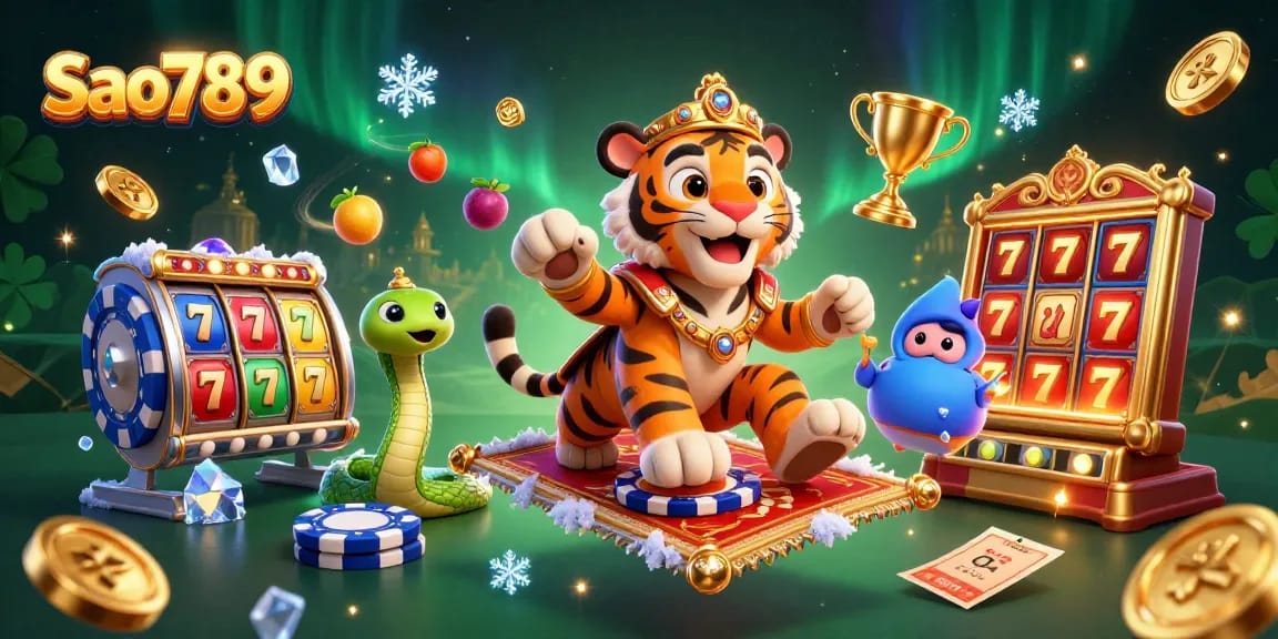 Sao789 brings exhilarating casino action with a vibrant 3D depiction of exciting slot games.