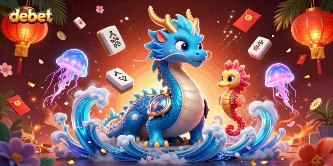 Experience debet gaming with vibrant 3D fantasy elements and interactive decorations.