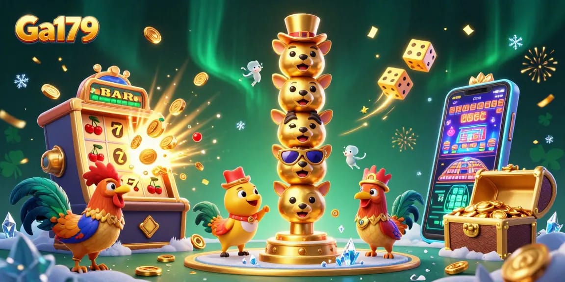 Engage in thrilling action at Ga179's cockfighting arena with energetic gambling elements.