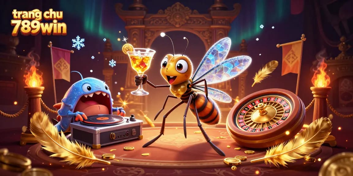 Engage with the exciting world of trang chu 789win featuring a vibrant online casino illustration showcasing unique characters and rich game elements.