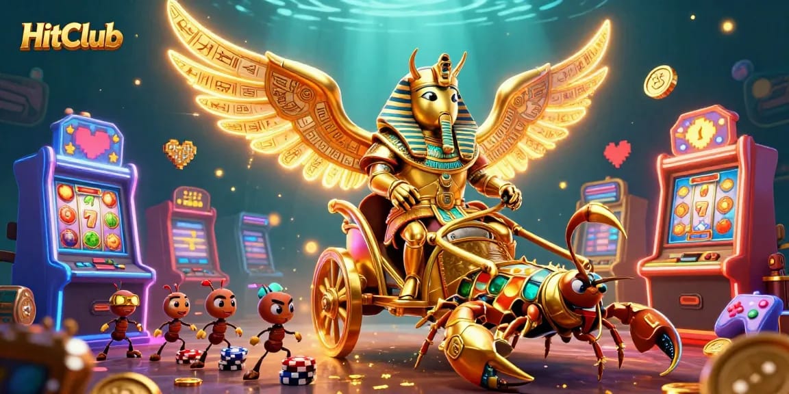 HitClub delivers an immersive gaming experience with vibrant slot machines and dynamic characters.