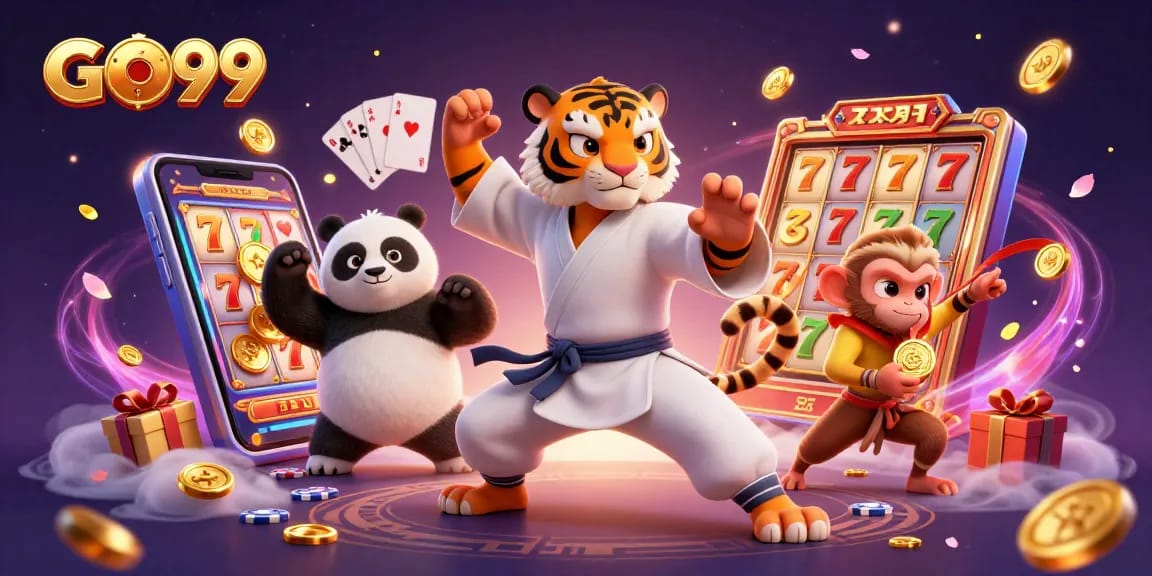 Spin into fun with GO99 as a kung fu tiger master showcases slot excitement!