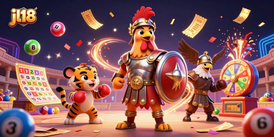 Engage with jl18's thrilling lottery experience featuring vibrant characters and dynamic game elements.