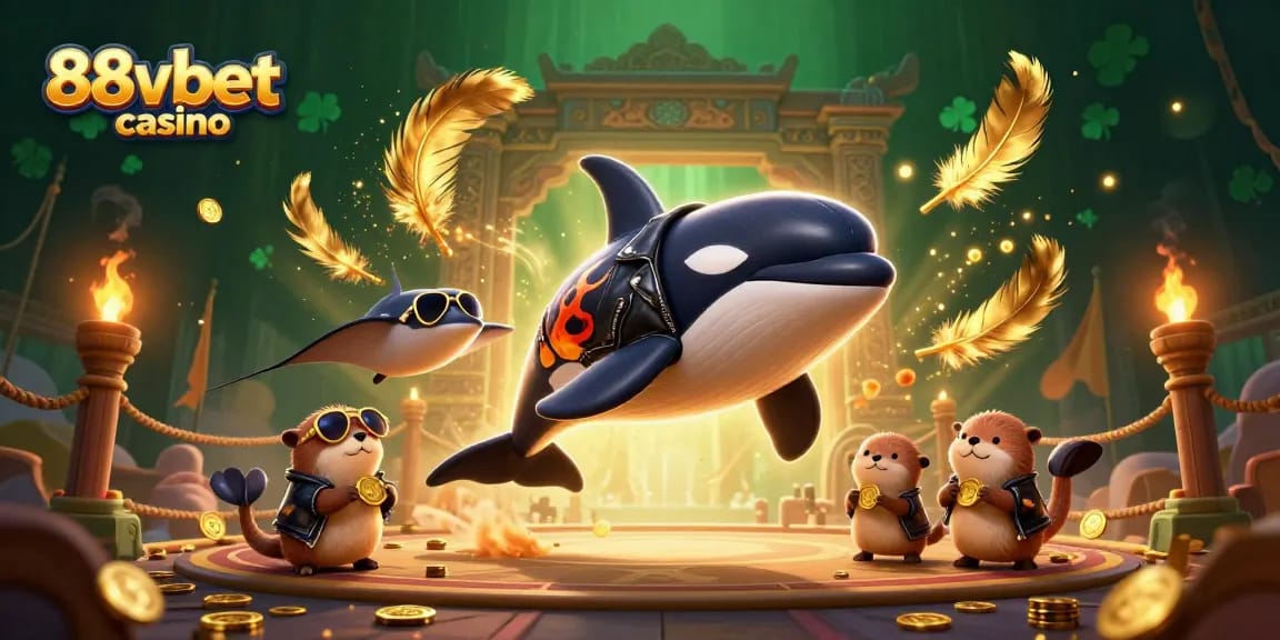 Experience thrilling gaming at 88vbet casino with whimsical characters and gold treasures.