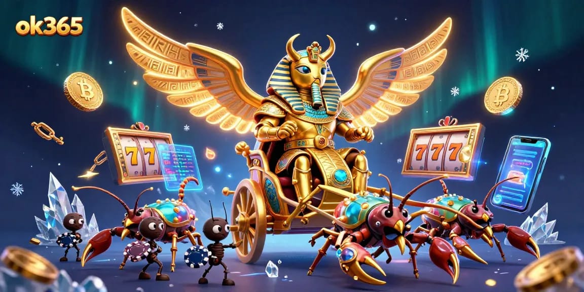 Experience the excitement of ok365 casino with vibrant characters and dynamic gaming elements.