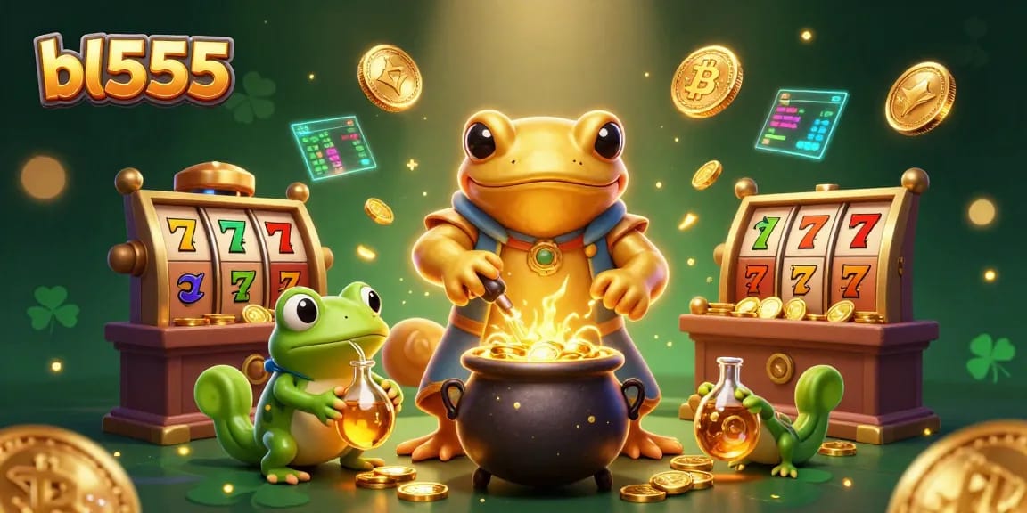 Experience exciting gameplay at bl555 with vibrant slots, golden elements, and casino themes.