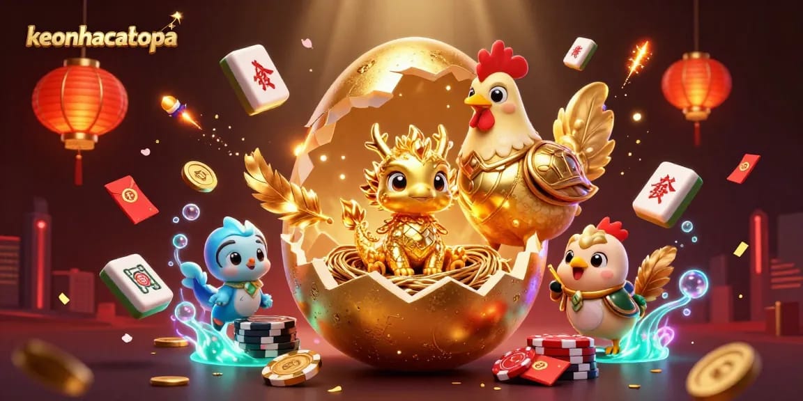 Engage in thrilling gameplay with keonhacaicopa's vibrant depiction of gold-themed casino fun.