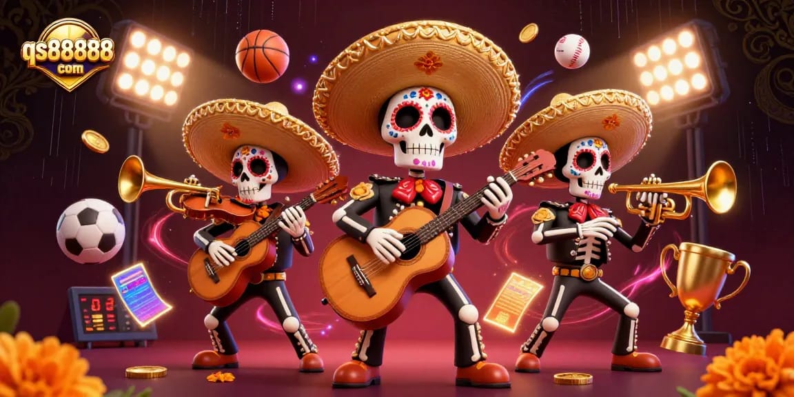 Experience thrilling gameplay at qs888888 com with vibrant mariachi characters and dynamic elements.