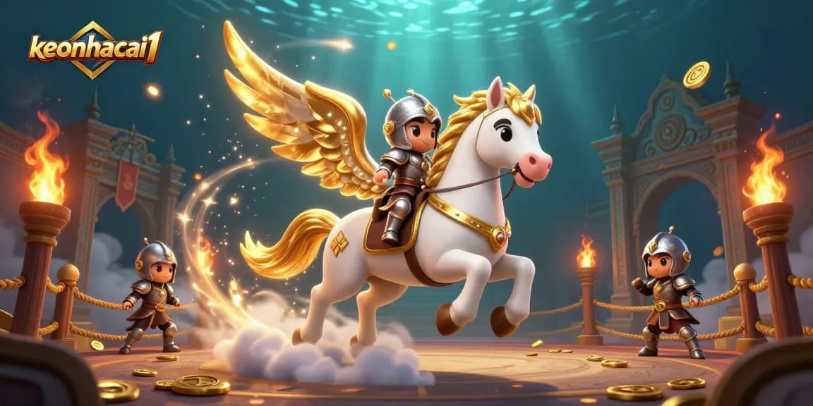 Place bets wisely with keonhacai1 in an illustrated gambling adventure.