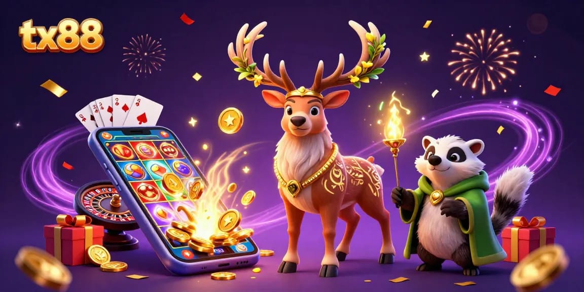 Experience excitement at tx88 as the Celtic druid stag and wise badger unveil dynamic slot games and surprises!