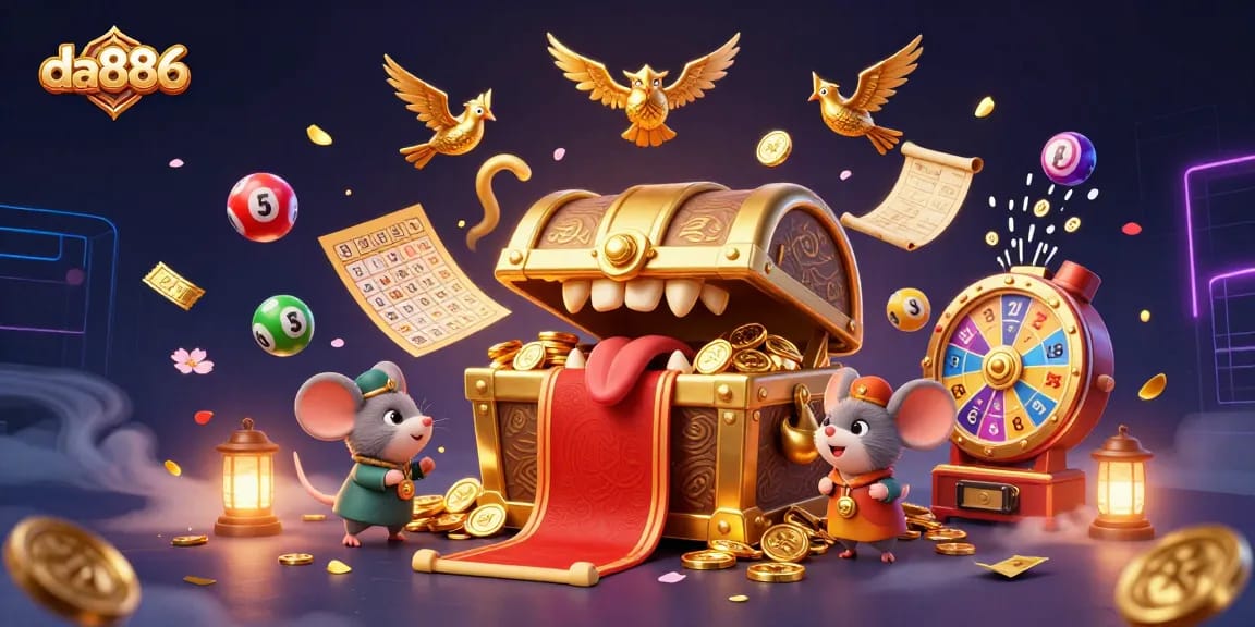 Engage with da886's vibrant lottery excitement and dynamic gaming elements in a rich casino scene.