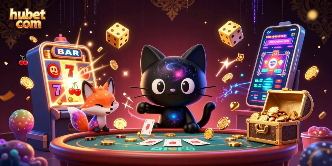 Experience thrilling gameplay at hubet com with our vibrant casino illustration showcasing exciting slot action.