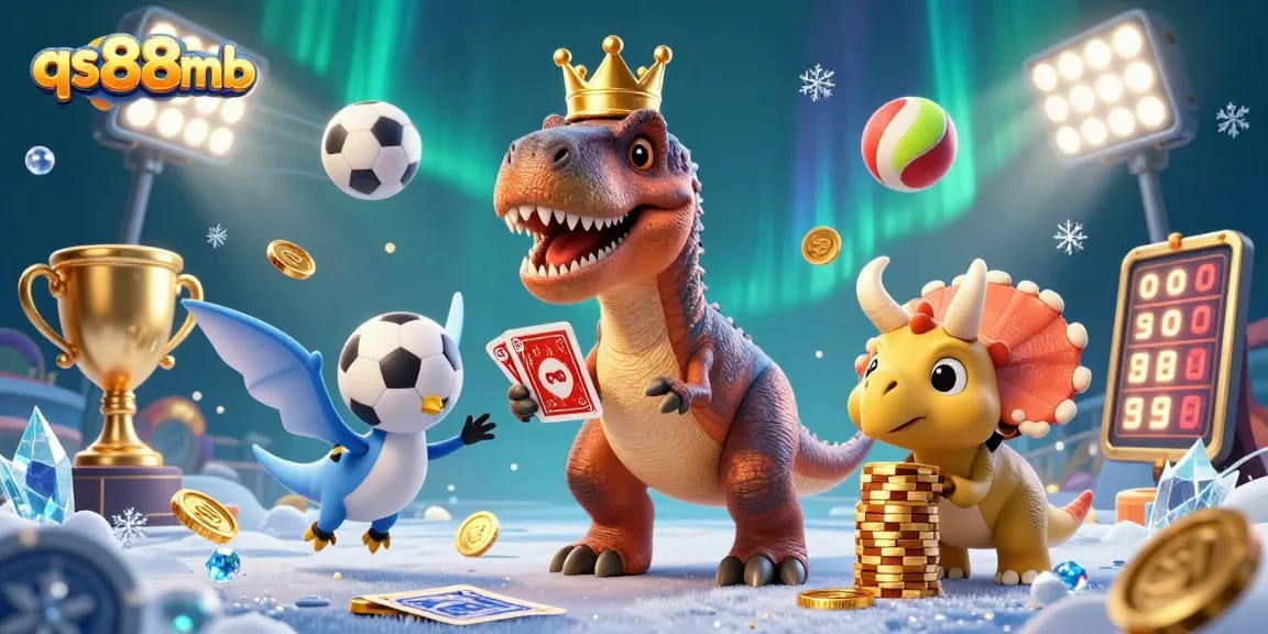 Experience dynamic sports betting action featuring characters in a whimsical qs88mb scene with playful elements.