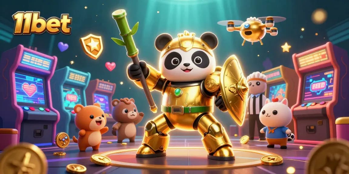 Engage in thrilling gameplay at 11bet with colorful characters and vibrant casino elements