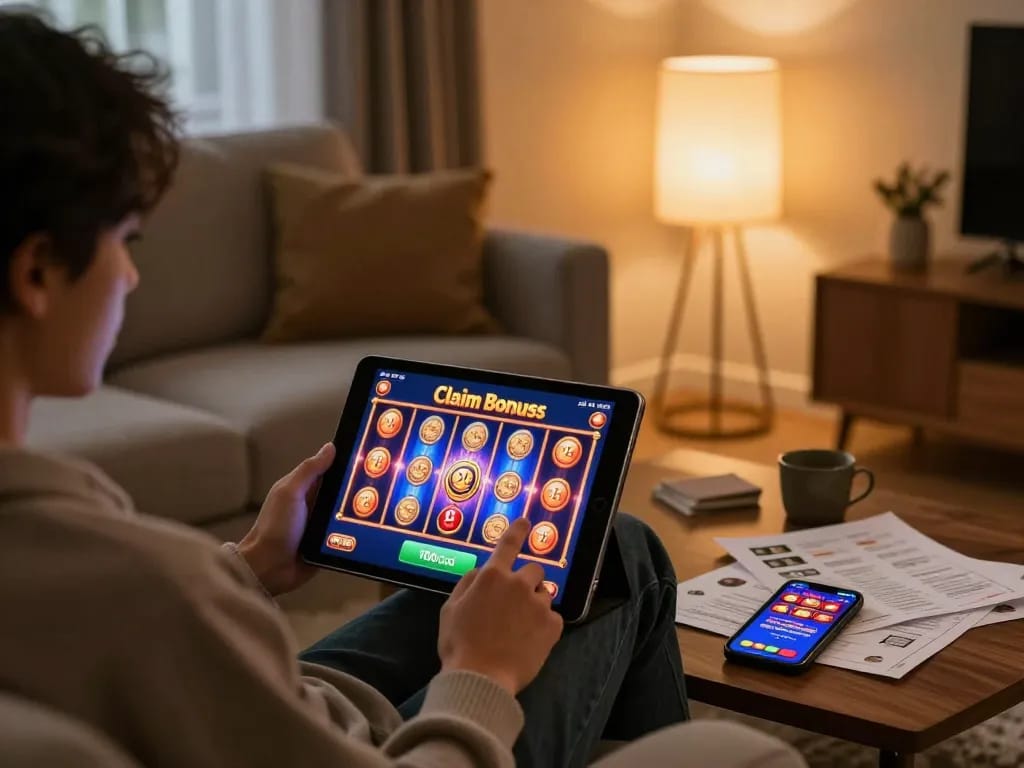 Sesi dalam talian yang menarik di mana pemain mengklaim bonus 100cuci untuk permainan slot yang mendebarkan.