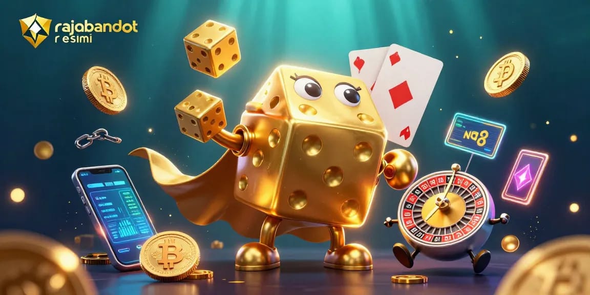 Experience thriving gameplay at rajabandot resmi with captivating dice and coin elements in a vibrant scene.