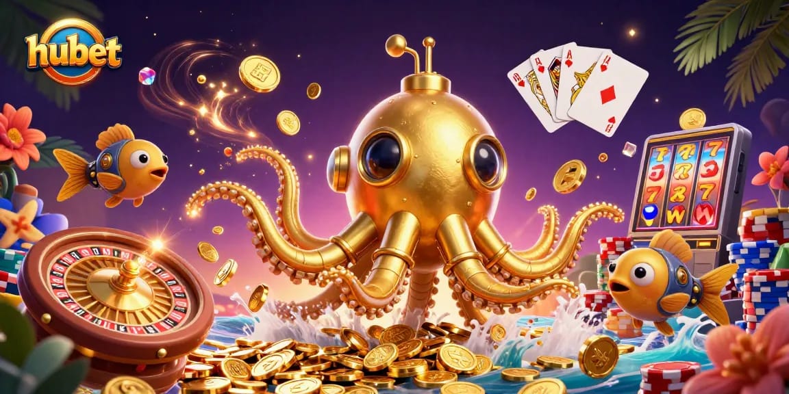 Experience thrilling wins with hubet's dazzling casino games amidst golden riches.