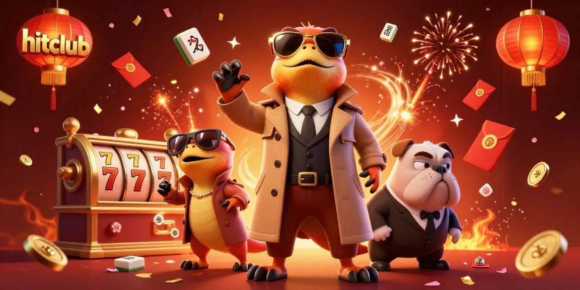Experience the thrill of hitclub with playful raptors trying to enter a VIP casino lounge amidst vibrant gambling elements.