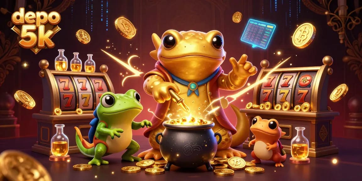 Play dynamic slot games and garner excitement in the depo 5k gambling experience with vivid imagery.