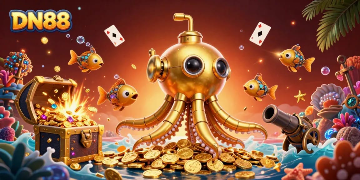 Experience the thrilling world of DN88 with epic underwater treasures and vibrant casino action.