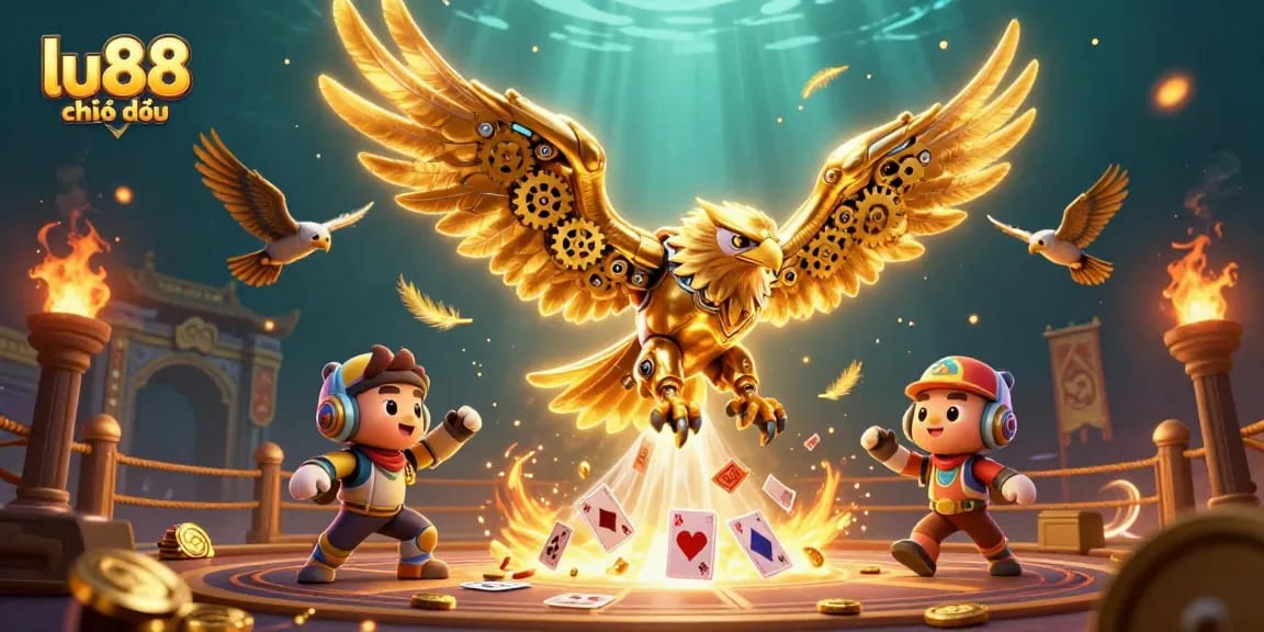 Experience the thrill of betting with lu88 chính thức in this vibrant 3D casino illustration.