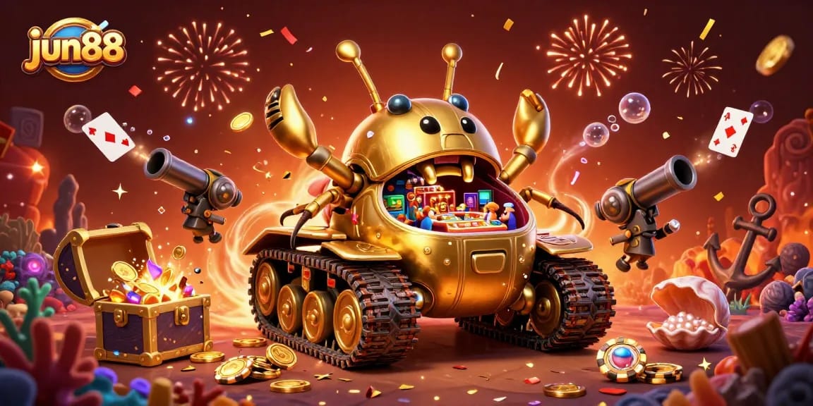 Engage in exciting gaming adventures at jun88 with vibrant casino elements and dynamic celebrations.
