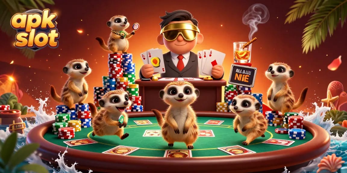 Slot apk dengan meerkat bermain poker di kasino 3D yang mewah dan meriah