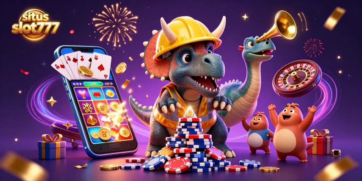 Experience thrilling wins at situs slot777 with dynamic slot games and joyful illustrations that enhance excitement.
