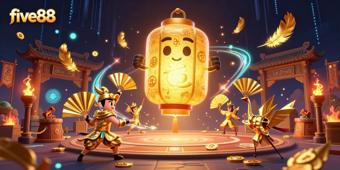 Win big at five88 with vibrant casino characters, golden symbols, and dynamic betting elements.
