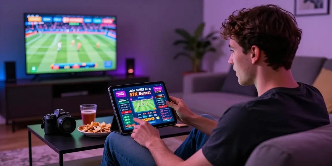 Experience exciting online betting at https://shbet.cruises/, with vibrant sports graphics, cozy setting, and engaging atmosphere.