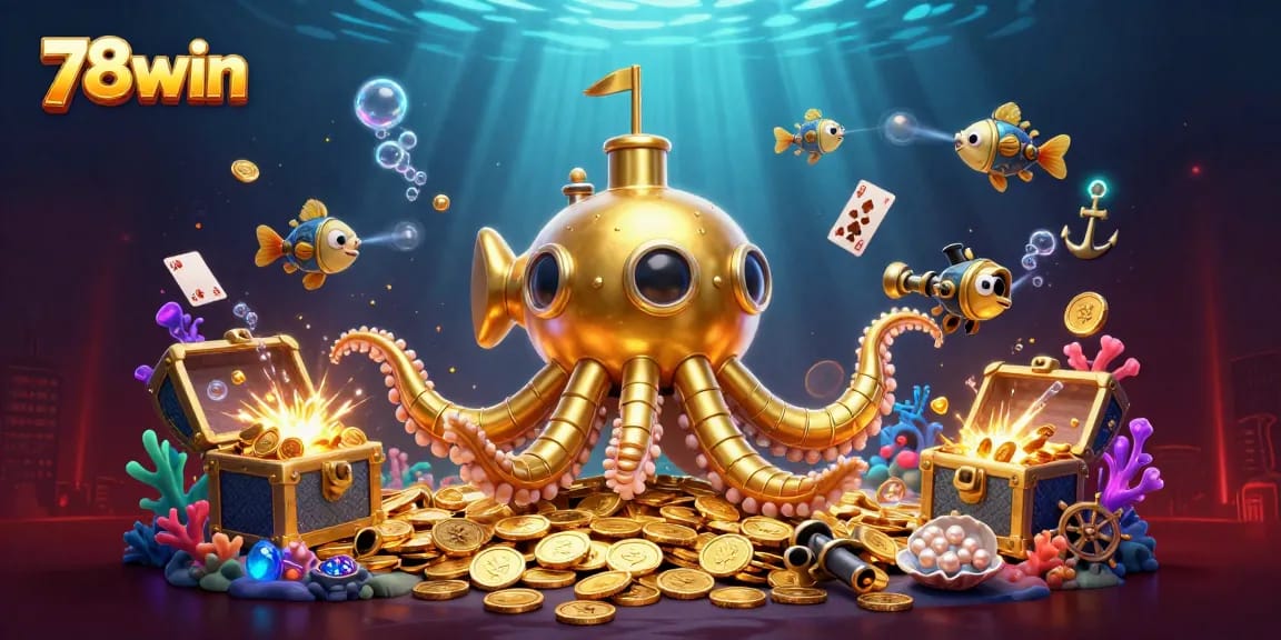 Experience thrilling games at 78win with a vibrant underwater casino adventure.