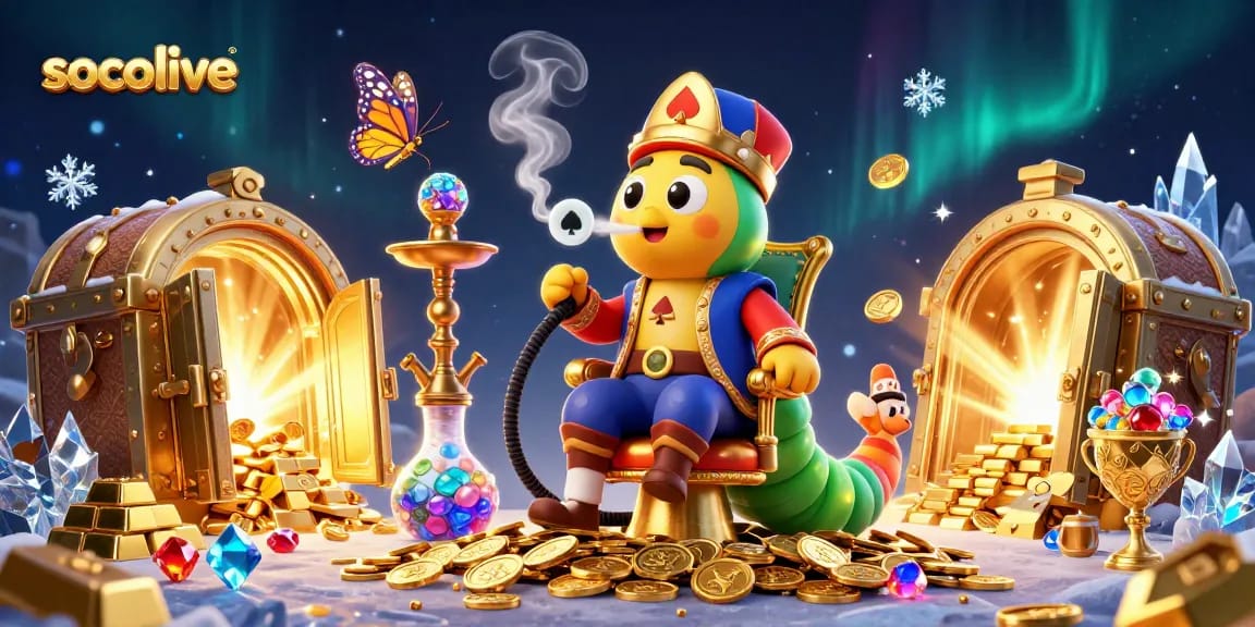 Socolive enhances your gaming experience with lively casino elements and vibrant illustrations.