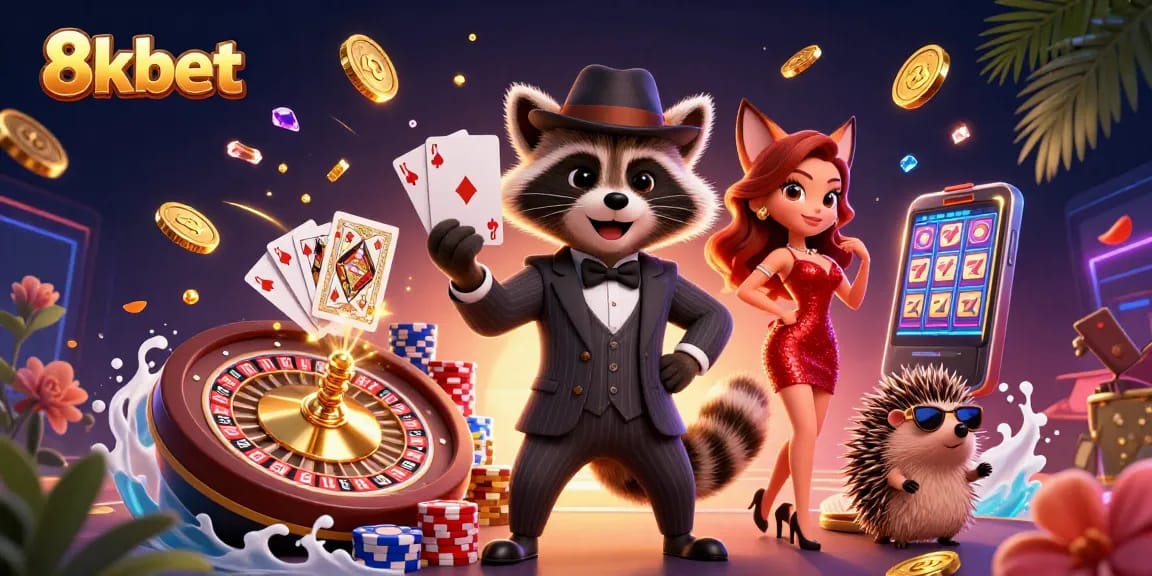 Experience iconic wins with 8xbet at a vibrant casino scene featuring elegant characters and gaming excitement.