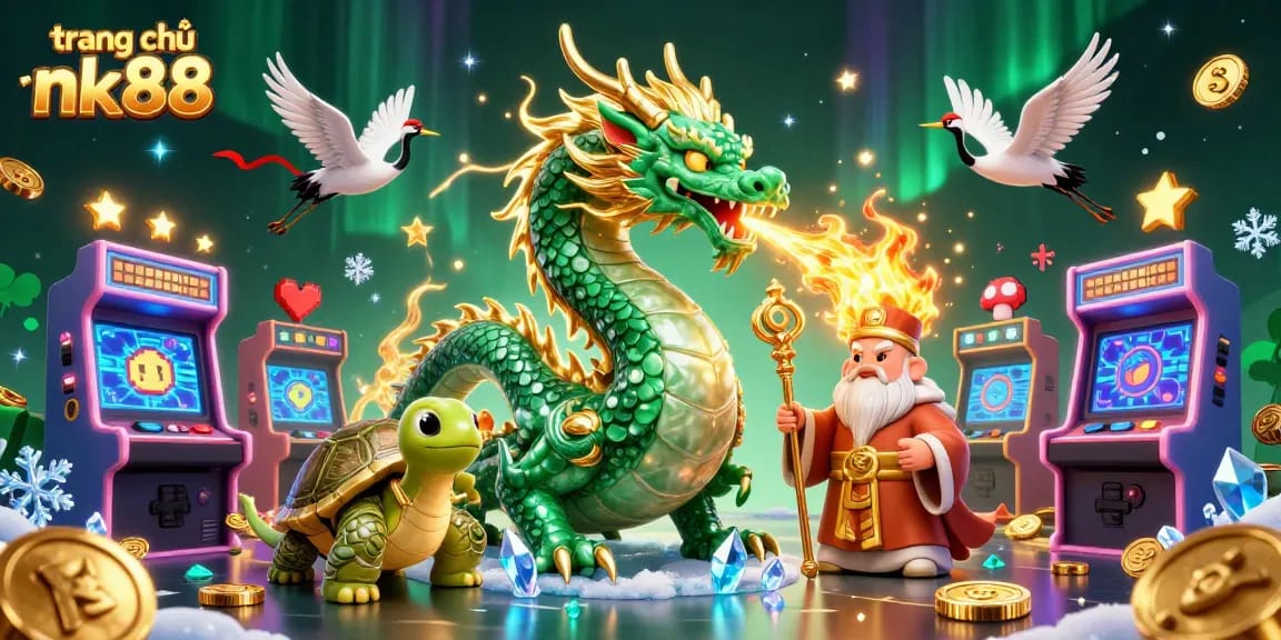 Experience thrilling wins at trang chủ nk88, an exciting online casino scene featuring colorful game elements.