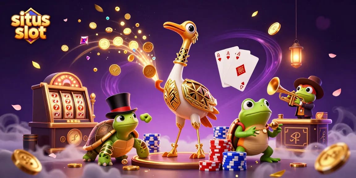 Engage with situs slot action featuring vibrant characters at a casino with dynamic elements.